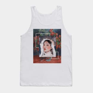 crying on monet red aeshetic art shirt phone case sticker Tank Top